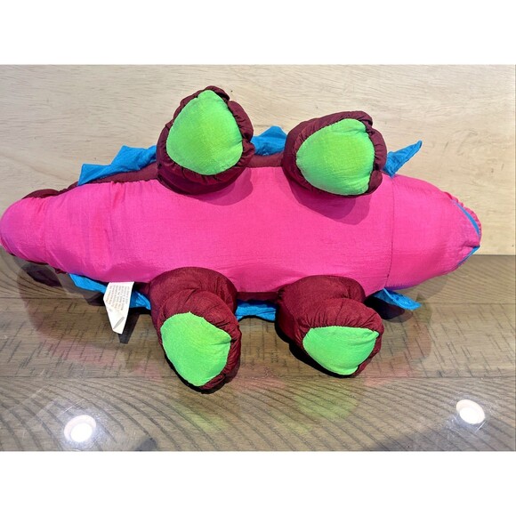 CHOSUN Dinosaur Triceratops Stuffed Animal Plush Toy Nylon Parachute Vintage 17" - Picture 4 of 6